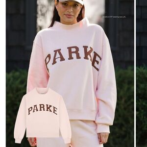 Parke rose and mocha mockneck